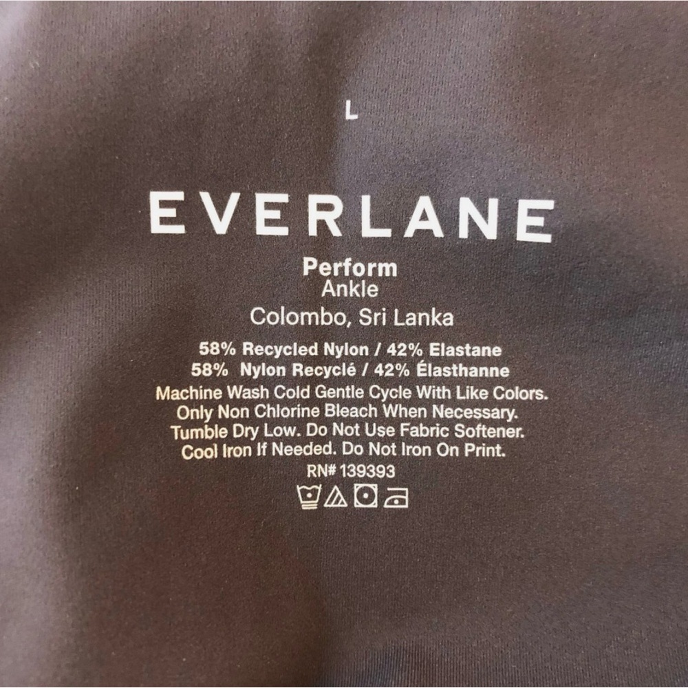 Everlane Womens The Perform Legging Ankle Length Stretch Size L - Picture 3 of 3